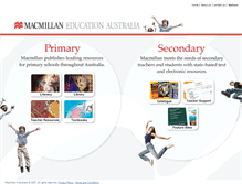 Tablet Screenshot of macmillaneducation.com.au